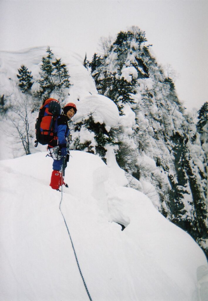 戸隠本院岳ダイレクトルートにて